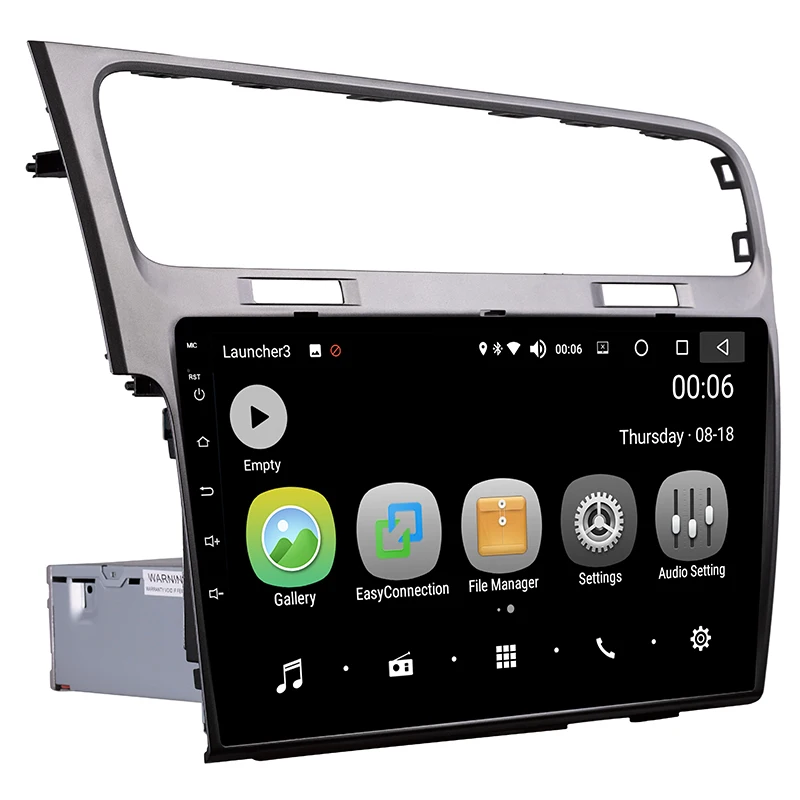 Discount Android 8.0 Car GPS 1 Din 10.1 Inch Touch Screen Car DVD Radio Multimedia Player For Volkswagen Golf 7 2013-2015 2