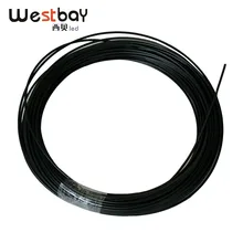 Westbay 50 м твердое ядро волоконно-оптический конец светящийся внутренний 1,5 мм волоконно-оптический кабель с черной курткой для DIY оптического волокна свет