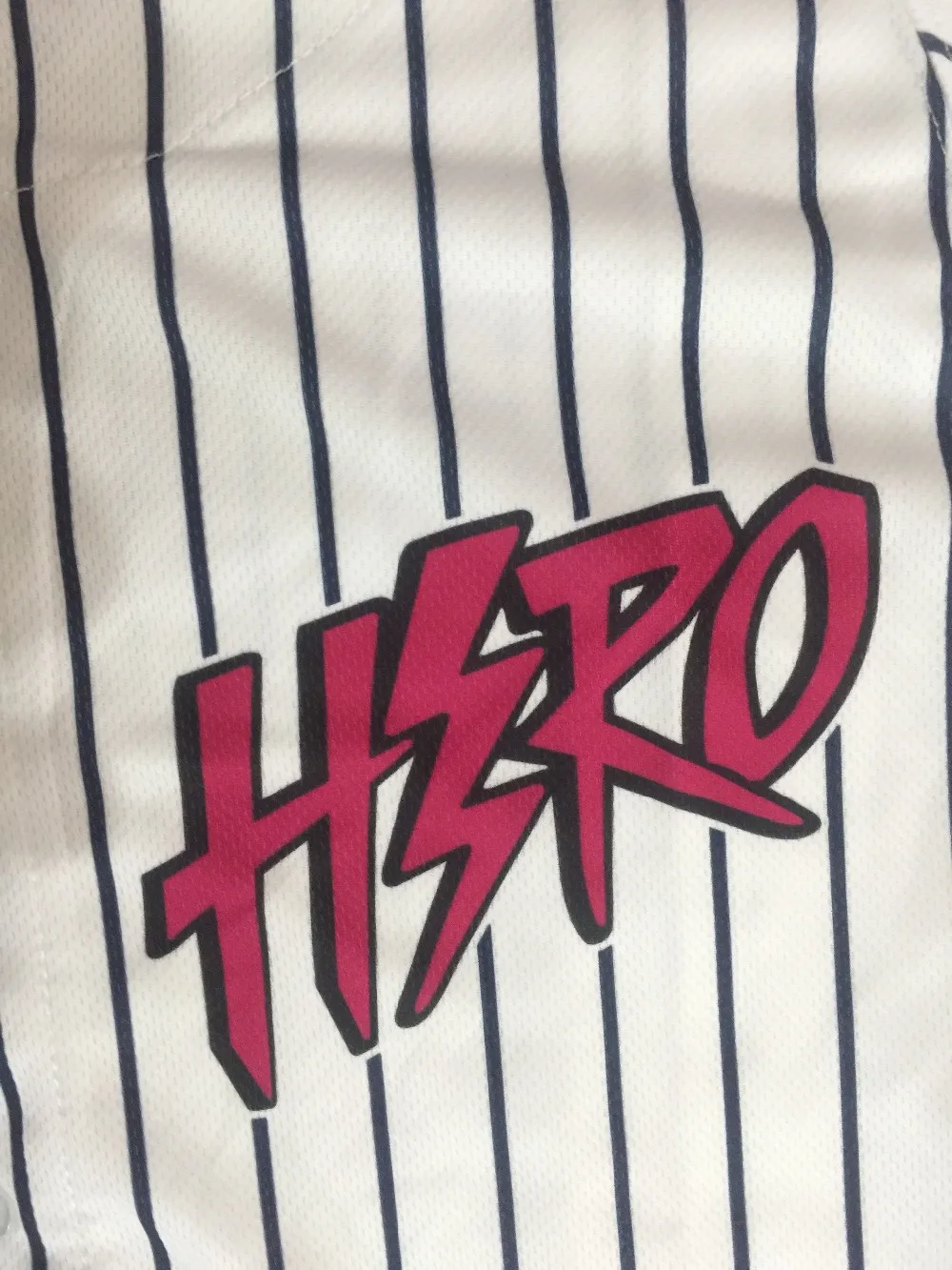 HIPJazer уличные майки Hero мужские бейсбольные майки хип-хоп бейсбольная полосатая рубашка Топы высшего качества