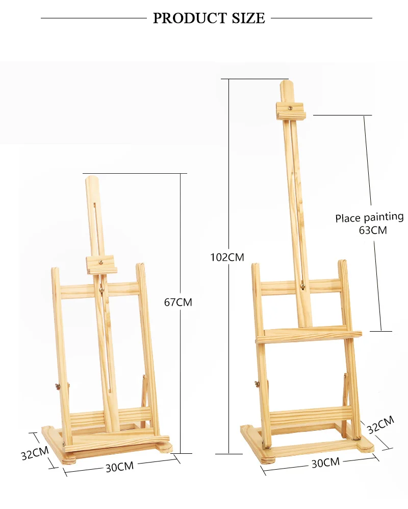 30 см/40 см/50 см/80 см размеры деревянный мольберт деревянный художественный мольберт для рекламы выставок держатель полки студия художника живопись стенд
