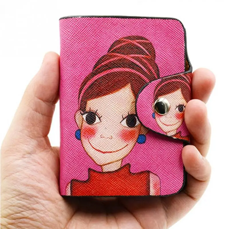 

26 Bit 2 sided Credit Card Holder waterproof plastic card Business card pack Bus Card bag women purse Color Randomly