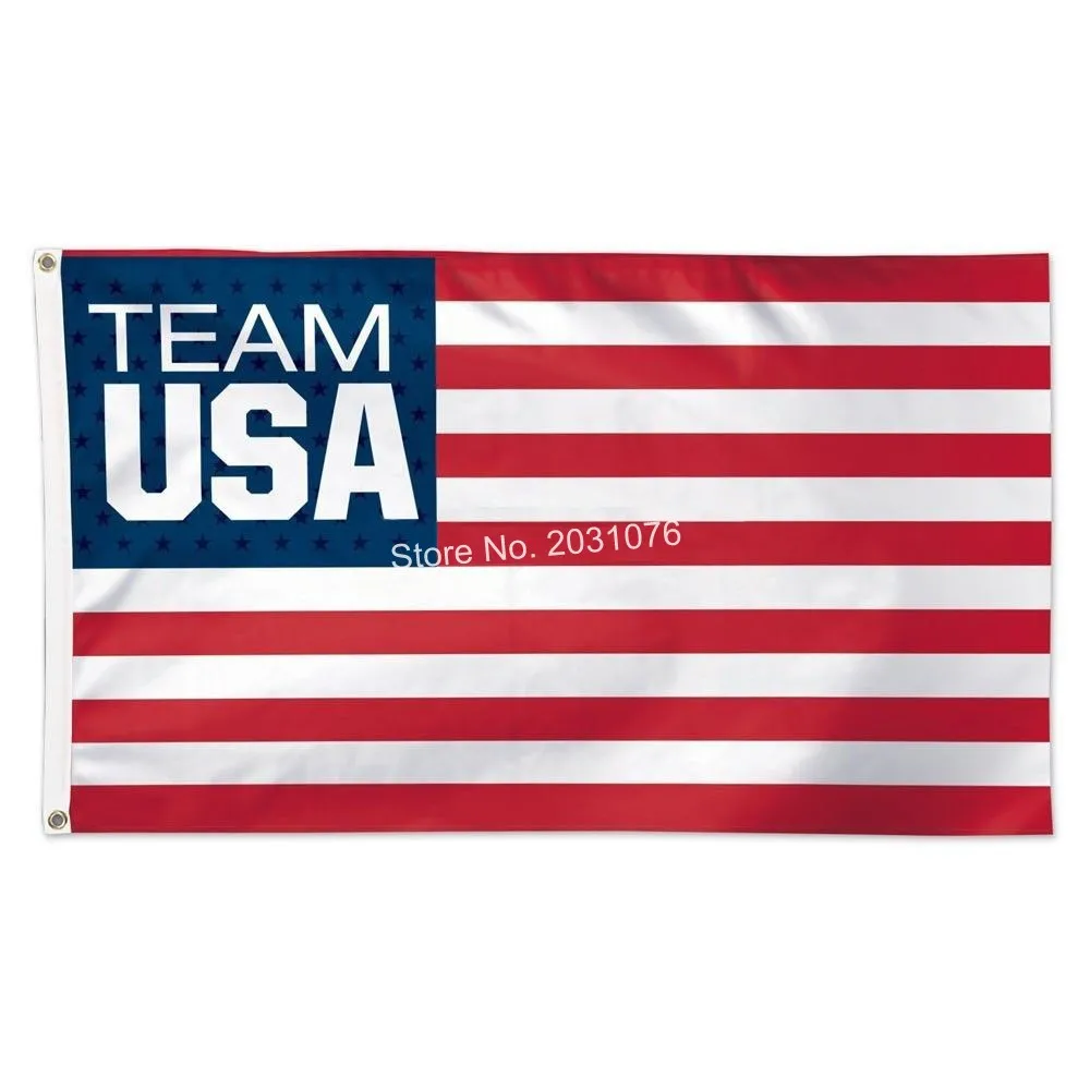 Olympic Team USA Soccer Official World Cup Soccer Deluxe Banner Flag 3