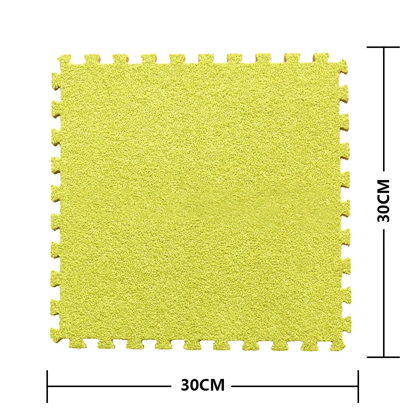 JCC короткий красочный меховой пенный пазл игровой коврик/детские коврики ковер Блокировка упражнений пол для детей плитка 30*30*1 см