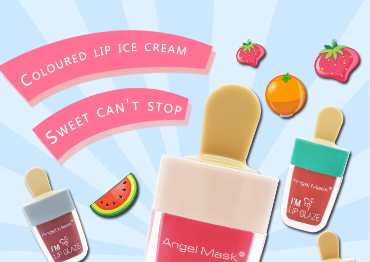 ANGEL MASK Cherry Liquid Lipstick Pink Lip Tint Magic Lip Plumper Nature Long Lasting Moisturizing Matte Lipstick (2)