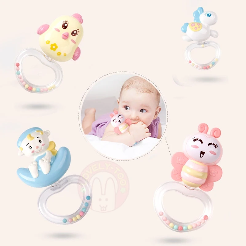  Baby Crib Mobiles Rattles Toys Bed Bell Carousel For Cots Projection Infant Babies Toy 0-12 months 