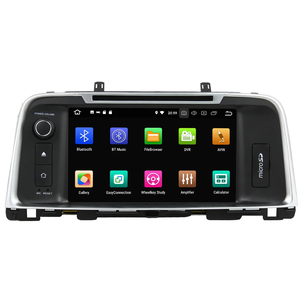 Clearance 8" Octa Core 4G Wifi Android 8.1 4GB RAM 64GB ROM RDS BT Car DVD Player Radio GPS Glonass Navigation For Kia K5 Optima 2015-2017 1