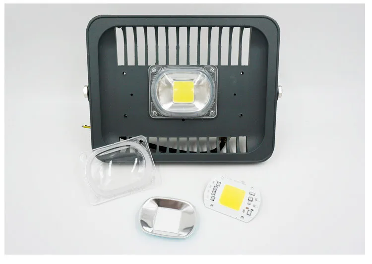 1 комплект, светодиодный COB чип, светодиодный ламповый чип с отражателем для объектива, 230 В, 220 В, 20 Вт, 30 Вт, 50 Вт, светодиодный прожектор, светодиодный светильник, сделай сам, нужен радиатор