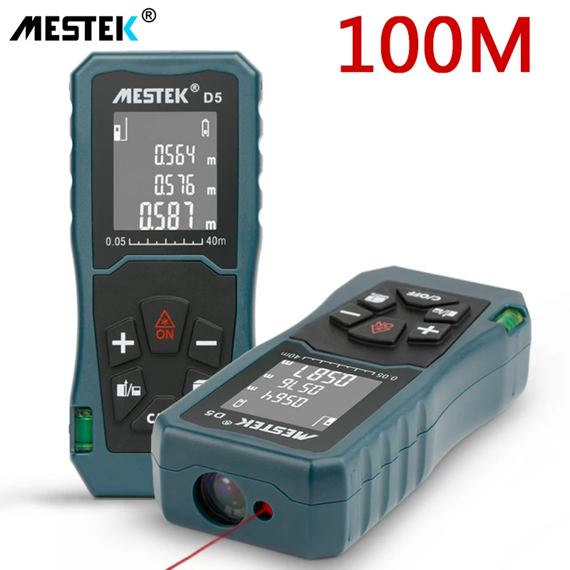 

Mestek Laser Distance Meter 40m 60m 100m Rangefinder trena laser tape range finder build measure device ruler test tool