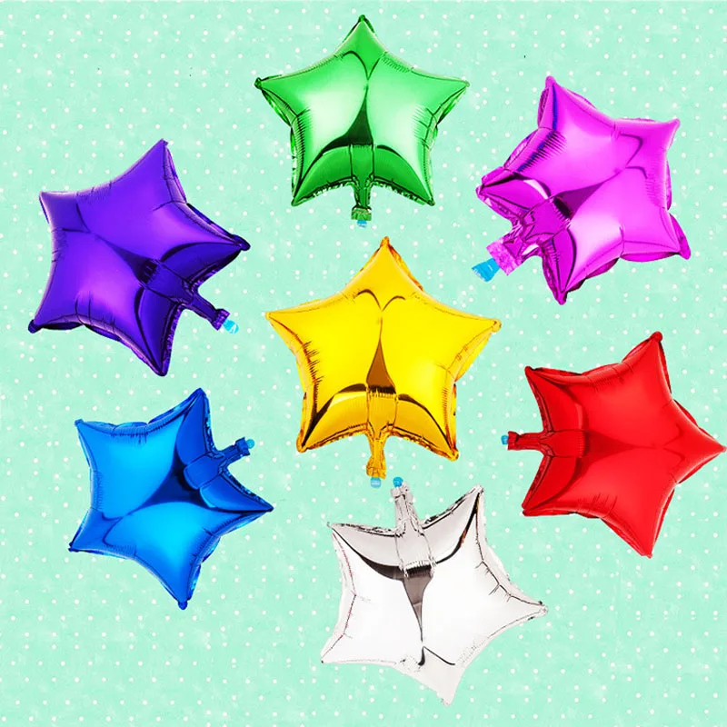 9 colour 10 inches Star Foil Helium Balloons 1pcshelium balloonhelium