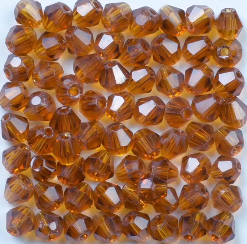 100pcs/Bag Grade AAA 4mm 5301 Seed Bicone Bead Wholesale 4 mm Bicone Roundlle Glass Crystal Beads 30 Color Pick 