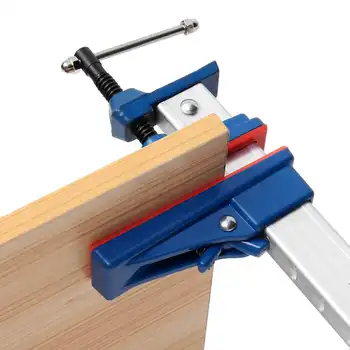 

24/36 Inch Aluminum F Clamp Bar Heavy Holder Grip Quick Release Parallel Wool Clamps T Bar Clamps for DIY Woodworking Hand Tool
