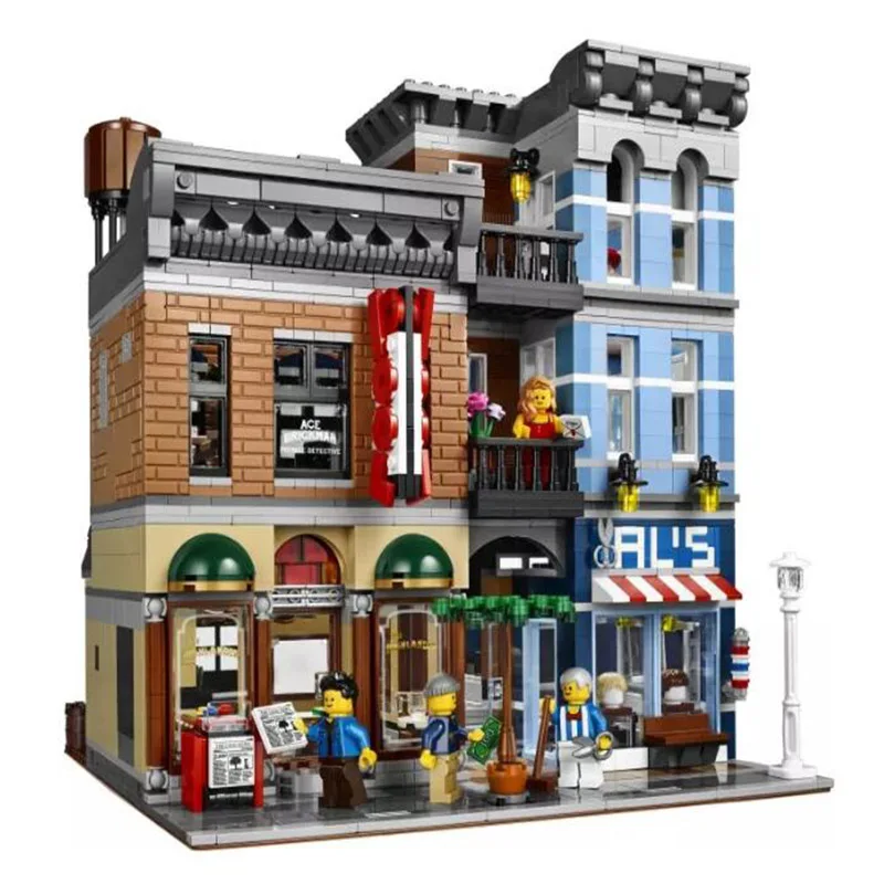 

30008 2262PCS Detective's Office Building Blocks Compatible 10246 15011 architecture Creatot House Bricks