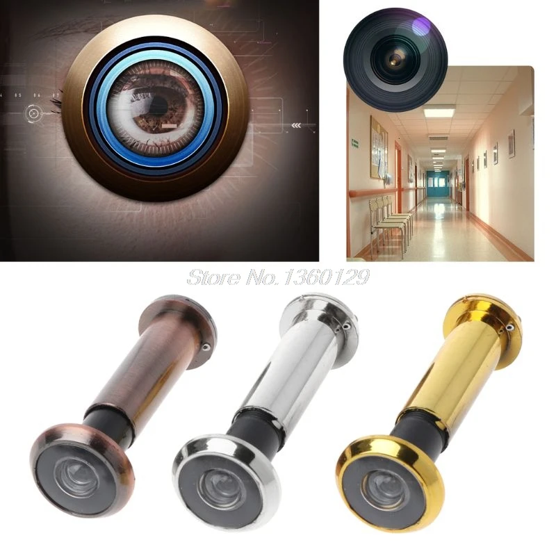 

220 Degree Wide Viewing Angle Door Viewer Privacy Cover Security Door Eye Viewer