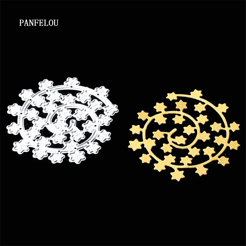 Металлические спиральные цветы PANFELOU бумажные высекальные штампы для