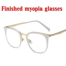 Очки для близорукости 0-1-1,5-2-2,5-3-3,5-4, мужские короткие очки для коррекции зрения, черная прозрачная оправа, женские очки для близорукости NX