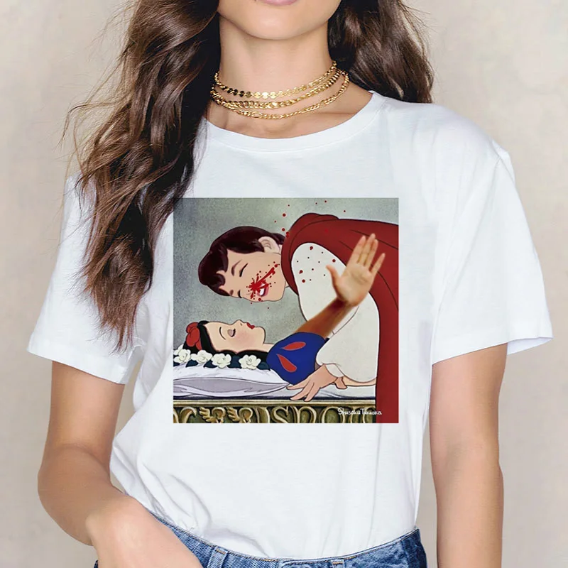 

funny vogue women t shirt female O-Neck harajuku 90s shirts Princess new tee grunge graphic fashion summer print tshirt