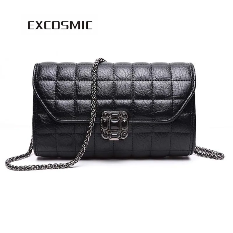 

EXCOSMIC Fashion Shoulder PU Leather Bags Women Mini Messenger Handbags bolsa feminina Crossbody Bag for 2019