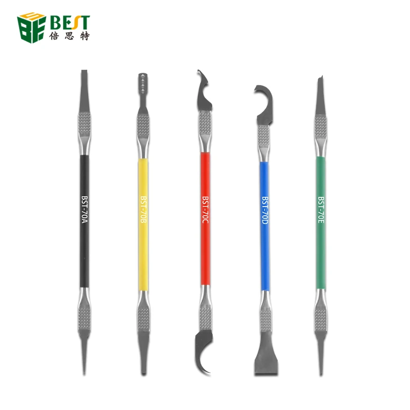 

BEST 70 Stainless Steel CPU Crowbar Removing Glue For Mobile Phone Motherboard BGA Chip DIY Tool Opening Scraper