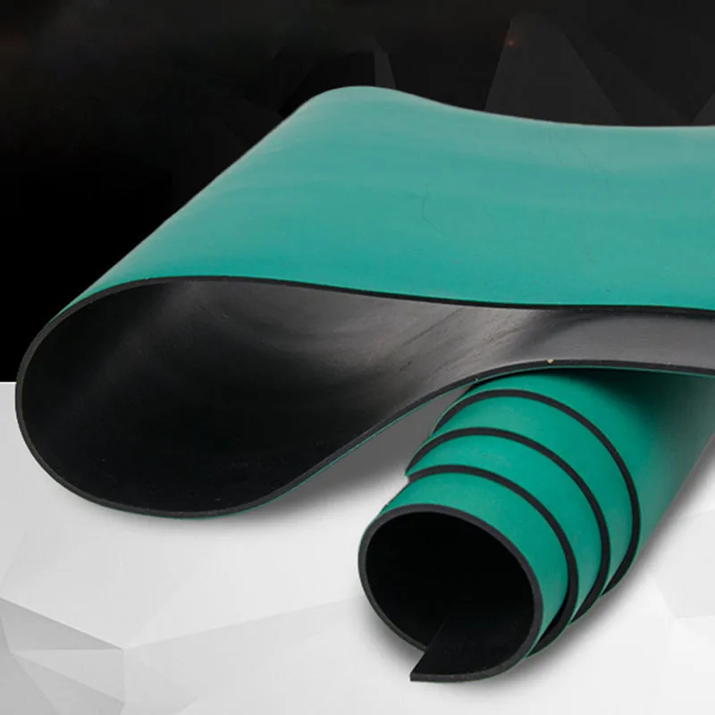 

Antistatic mat Rubber pad green High temperature resistance Maintenance pad Insulating material Laboratory Free freight