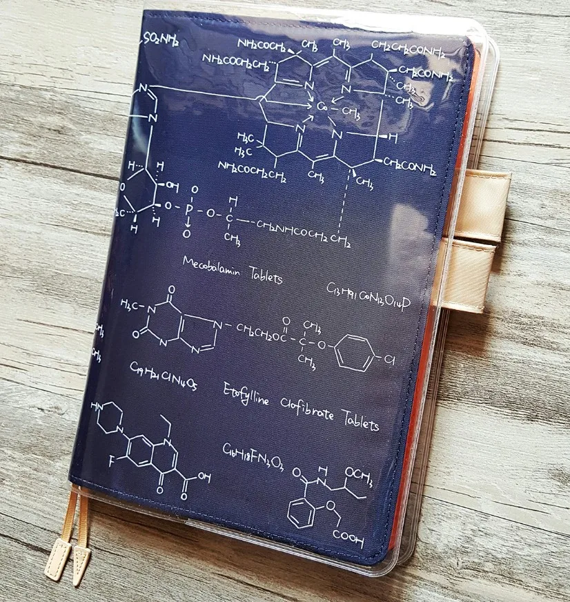 

A5 A6 Transparent hobonichi pvc protect cover set notebook bookbinder's protective case Chemical formula