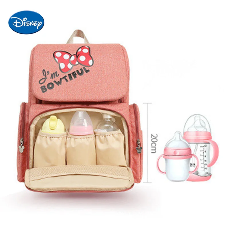 

Disney Mommy Backpack Mickey Minnie Cartoon Comfort Baby Bottle Pack Baby Car Bag Bulk Backpack Mummy Bag