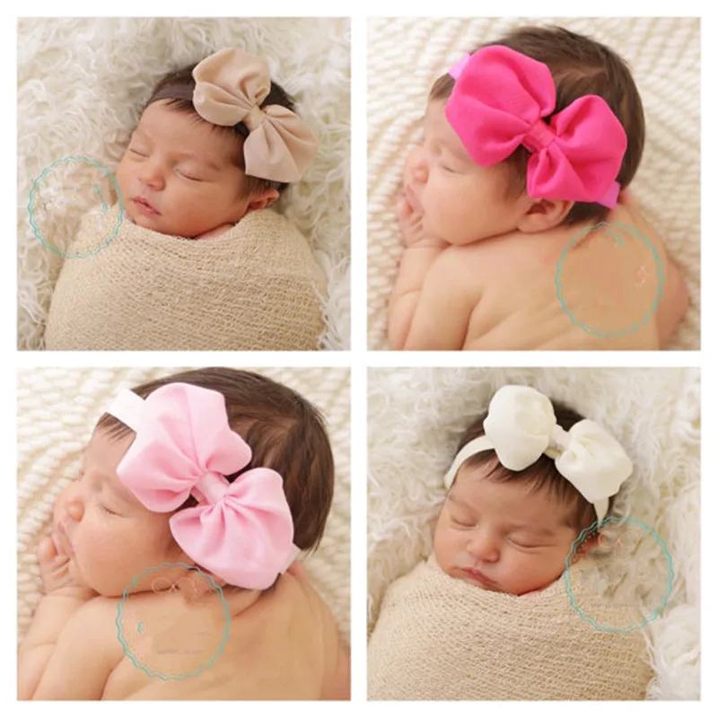 Children's hair, chiffon, bow, headwear, newborn headband. Children's hair, chiffon, bow, headwear, newborn headband.