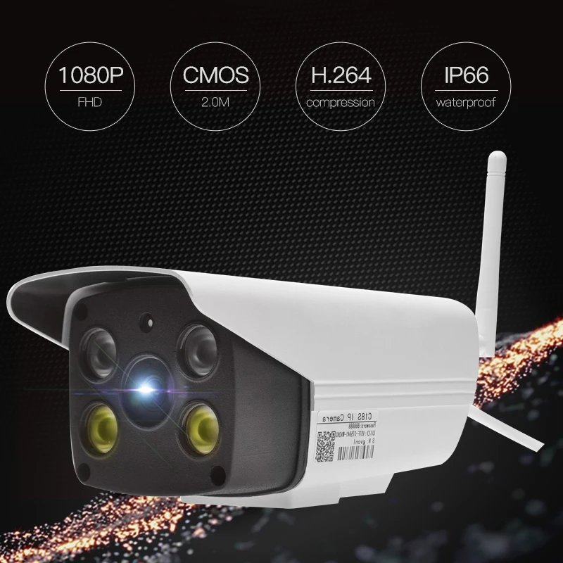 2MP 1080 P HD с Точка беспроводного доступа и РТК, нет необходимости экстранет полноцветная Ночное видение Водонепроницаемый Открытый Большой ИК Пуля Камера C18S