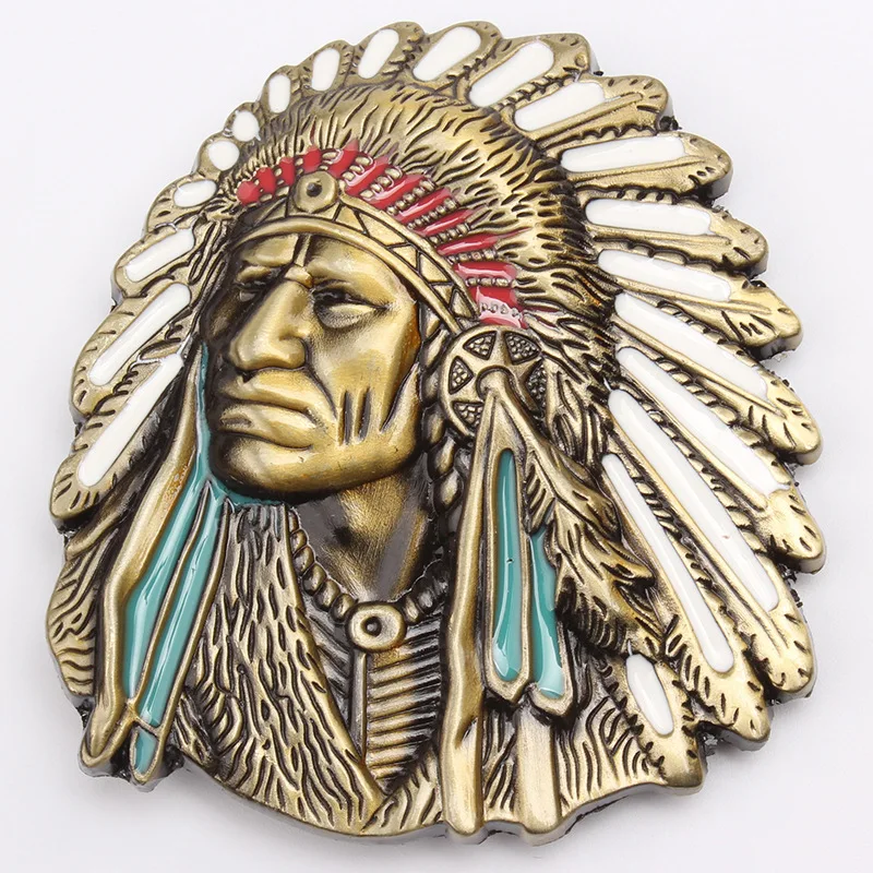 

Native American Indian allay belt buckle