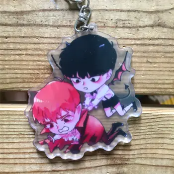 

Anime Mob Psycho 100 Kageyama Shigeo Arataka Reigen Keychain Strap Figure 8cm