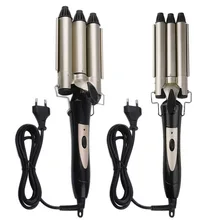 20mm/25mm Hair Curling Iron Ceramic Triple Barrel Hair Waver JD-2025A Professional Hairstyle Tools EU Plug top quality