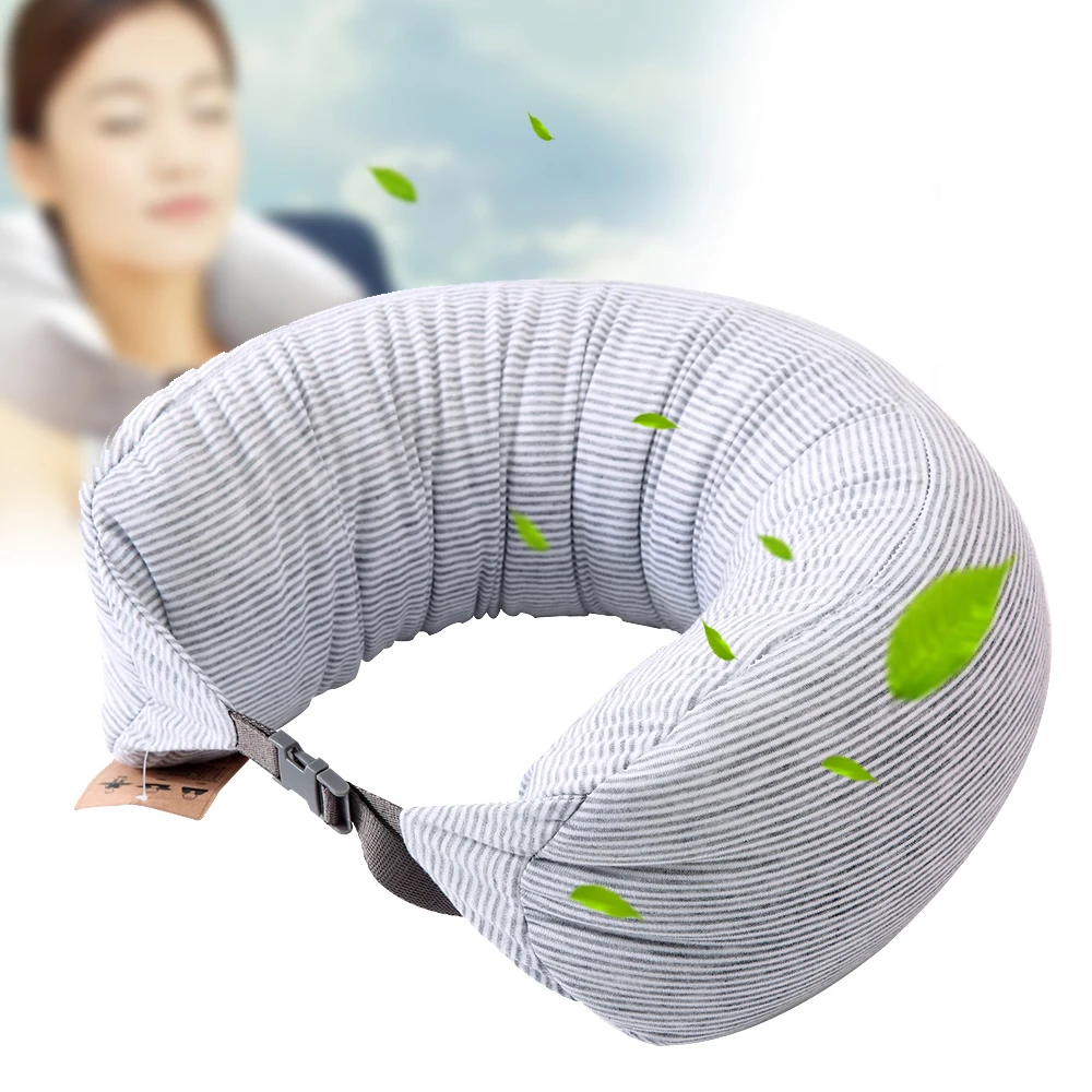 U Shaped Travel Pillow Foam Particles Neck Health Care Flight Car Nap travel Pillow waist