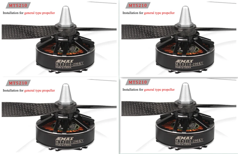 EMAX MT5210 160KV 290KV микро электрический Бесколлекторный двигатель CW CCW Для RC игрушки FPV QAV250 многовинтовой Квадрокоптер