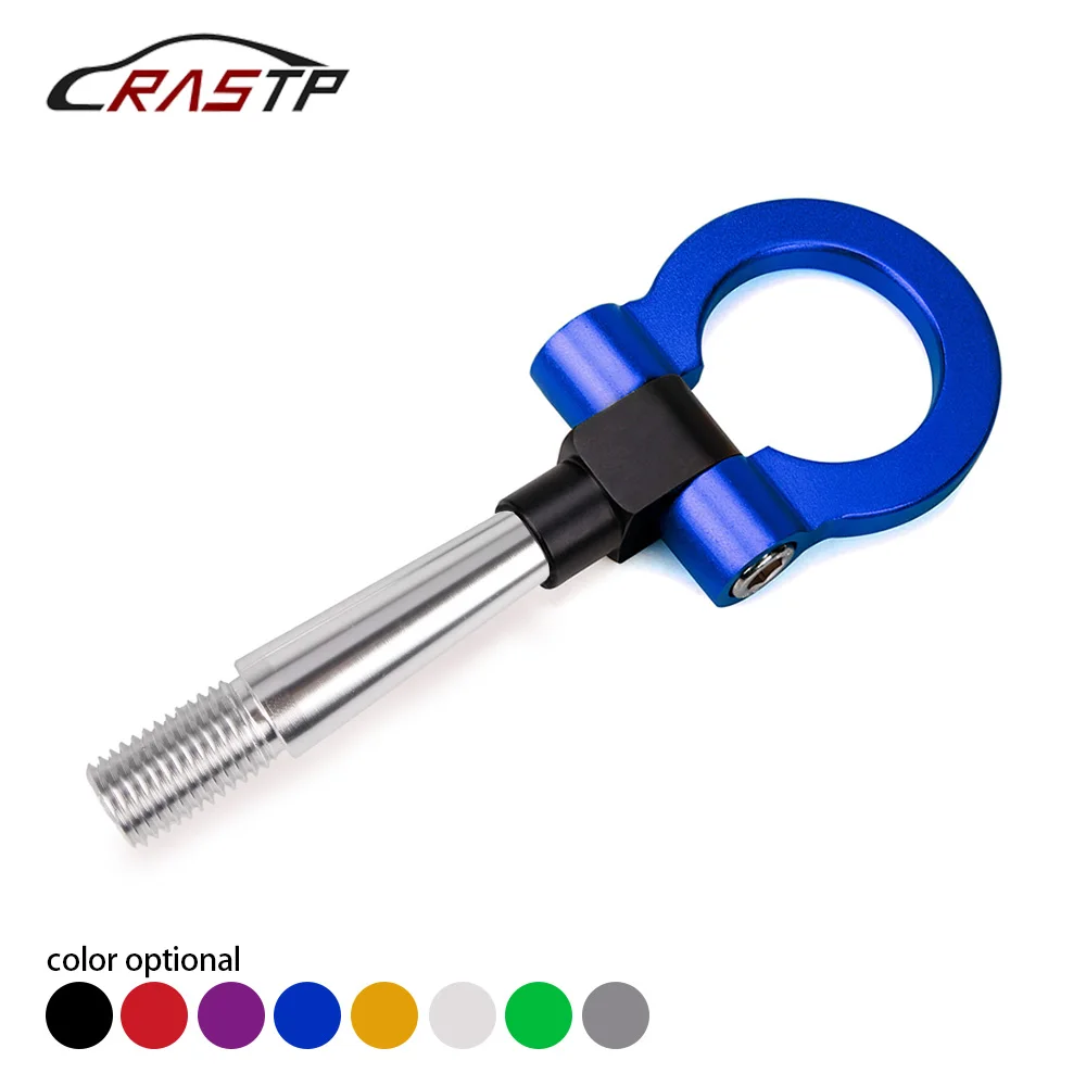 

RASTP-1 Pcs Auto Trailer Tow Hook Screw-On Front Aluminum For Mitsubishi Lancer EVO 2008-2011 RS-TH008-4