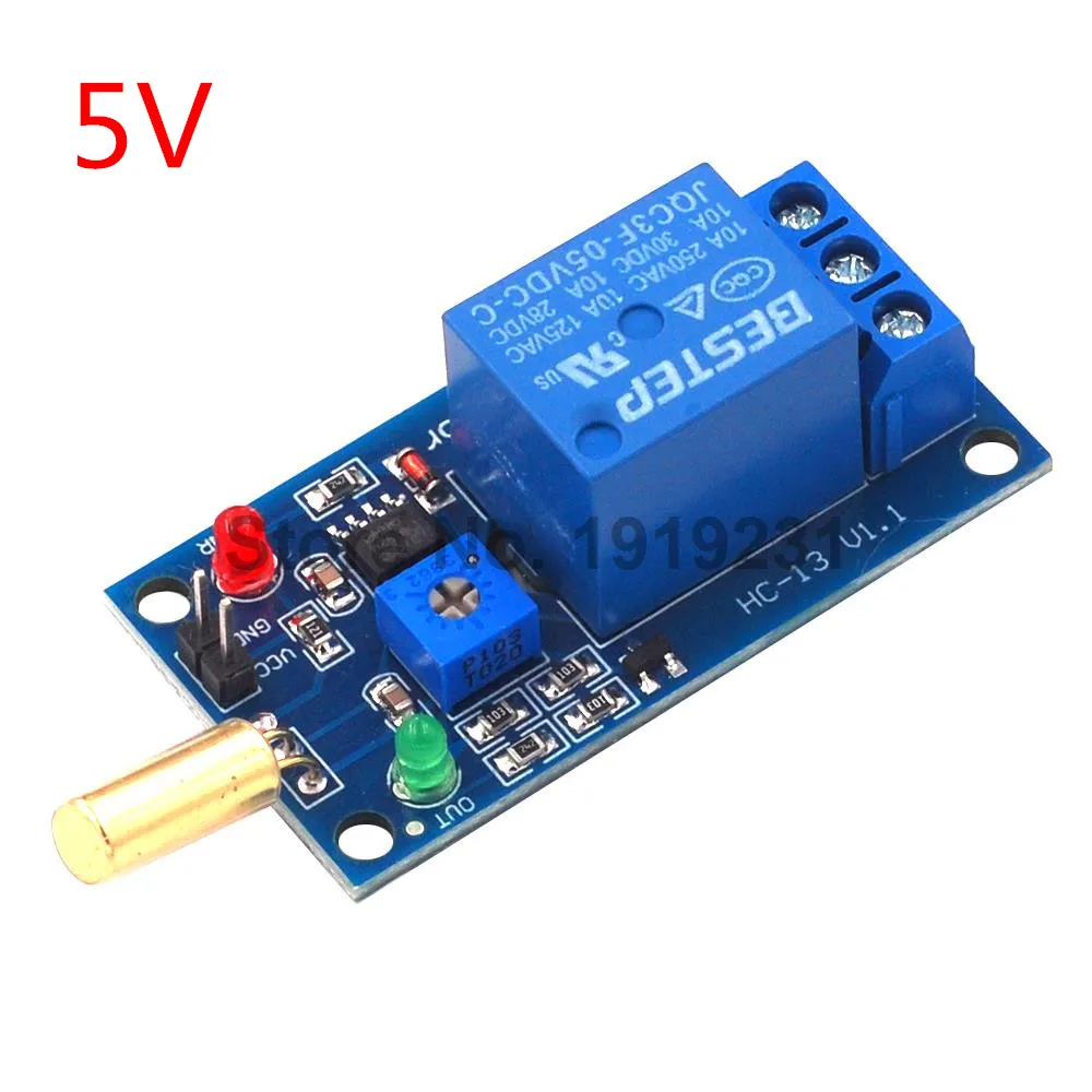 5V SW 520 Tilt Sensor Relay Module Equipment Tilt Dump Protection Alarm