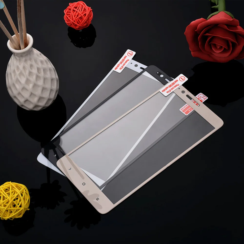 9H полное покрытие закаленное стекло для Xiaomi Redmi 3 3S 4 4A 4X Pro 5 Plus Note 5A Prime Mi A1 5S Mi6
