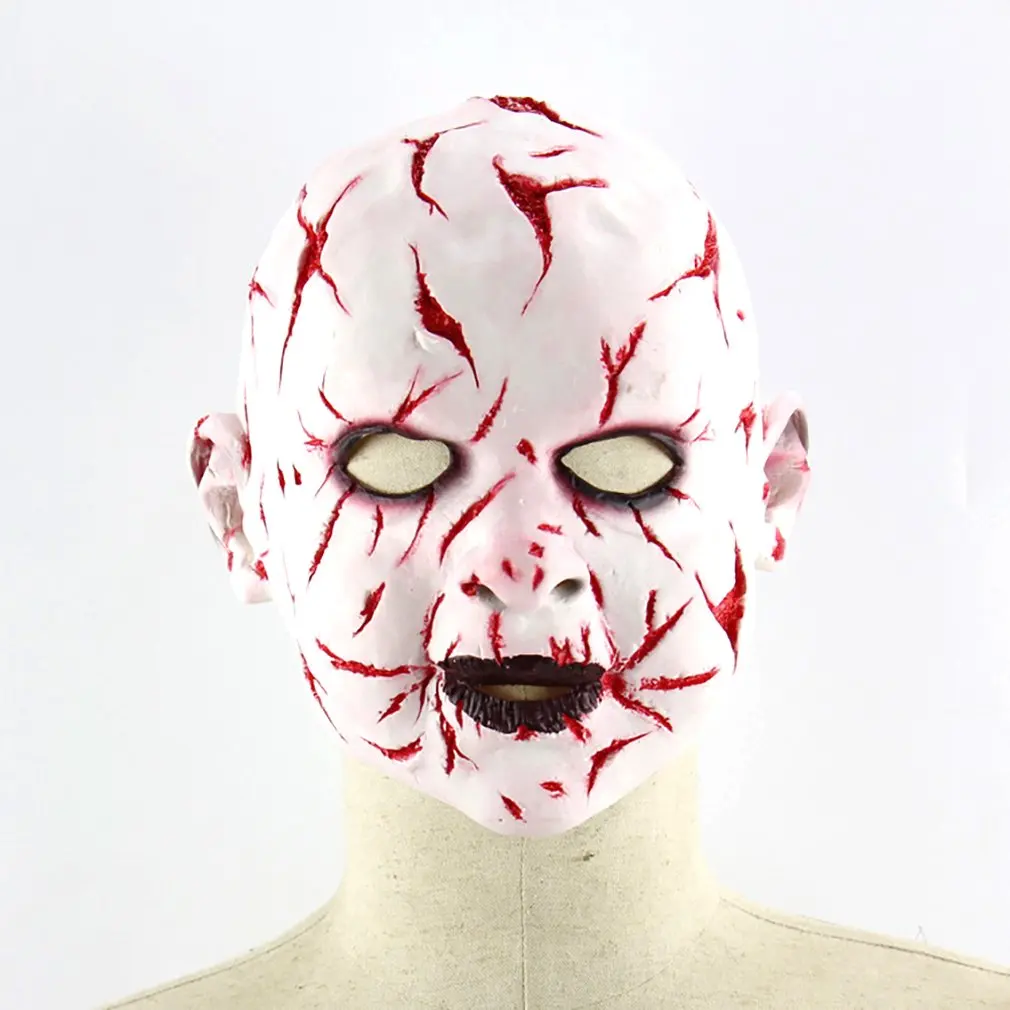 Праздничные вечерние латексные маски на Хэллоуин, страшные маски, латексная маска с шляпой для маскарада, костюм на Хэллоуин, Реалистичная маска