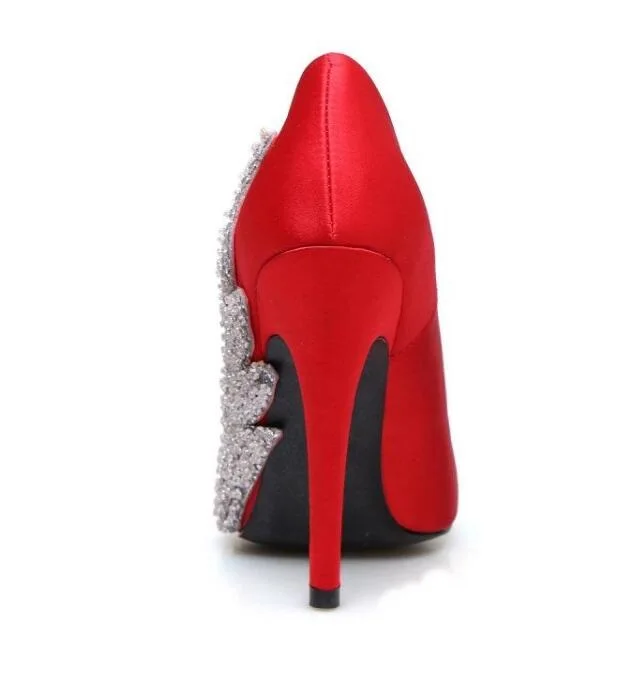 Women-Pointed-Toe-Crystal-embellished-Green-Satin-Pumps-Party-Wedding-Women-Shoes-Street-Fashion-Runways-Slip (3)