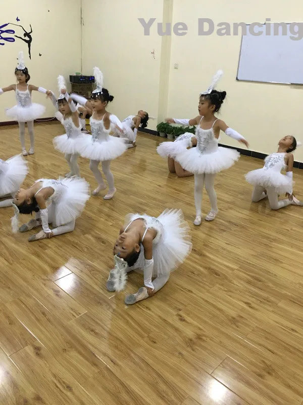 Профессиональное балетное платье-пачка для девочек; костюм белого Лебединого озера; детское платье балерины для девочек; детское балетное платье; Одежда для танцев