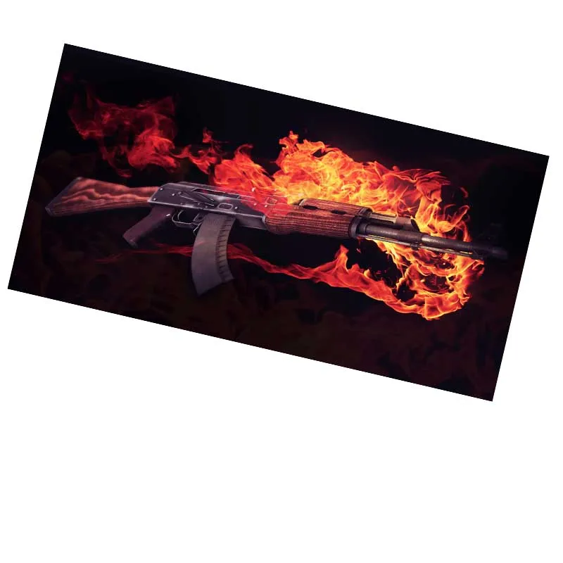 Mairuige Speed/Control Version Gaming Gun Mouse Pad Gamer Locking Edge Mouse Keyboards Mat Grande M