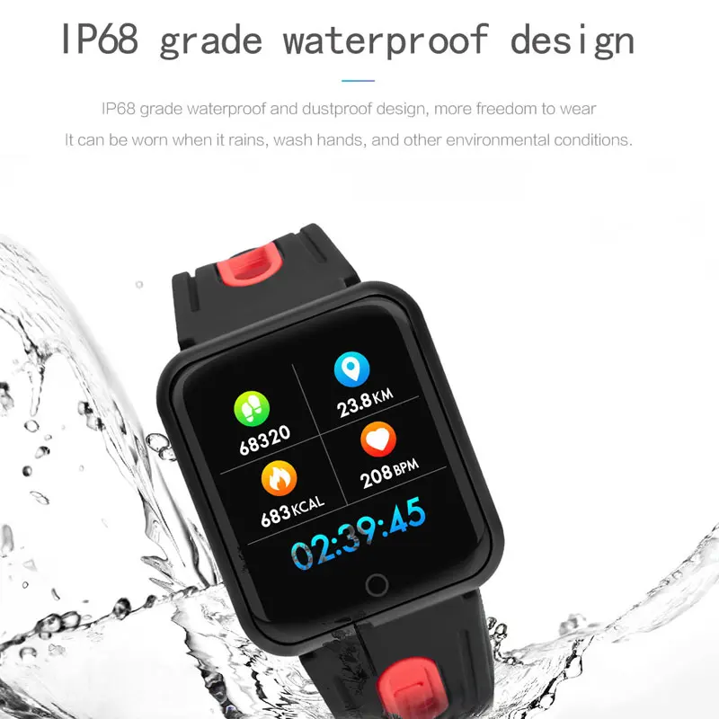 Смарт часы P68 группа IP68 водонепроницаемый smartwatch динамический сердечного ритма
