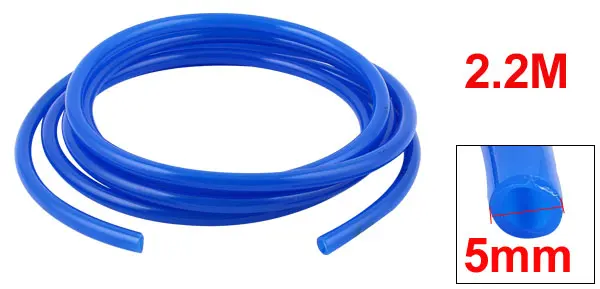 2.2M 8mm x 5mm Polyurethane PU Air Hose Pipe Tube Blue