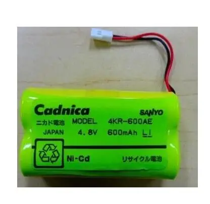 

4KR-600AE Sanyo Cadnica 4.8V 600mAh Battery Pack Square Arrangement