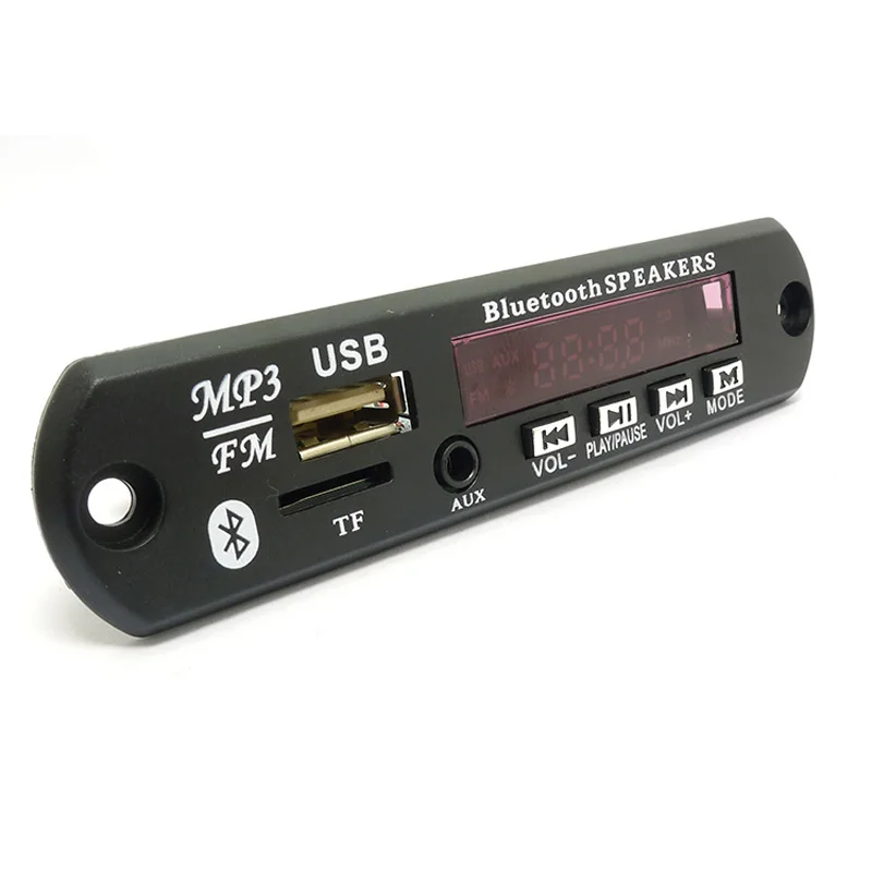 Беспроводной Bluetooth 12 В 5 в микро usb микрофон 3 мм AUX Наушники APE FLAC MP3 WMA декодер плата