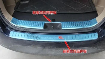 

Free shipping with 2 PCs with a high quality 304 stainless steel inner rear spar trim guard 2013 -2014 Kia Sorento