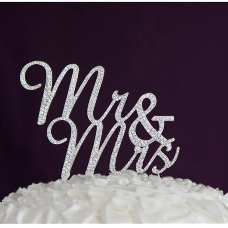 /"Mr /& Mrs Strass pour cake topper Décoration Gâteau de Mariage Décoration Gâteau