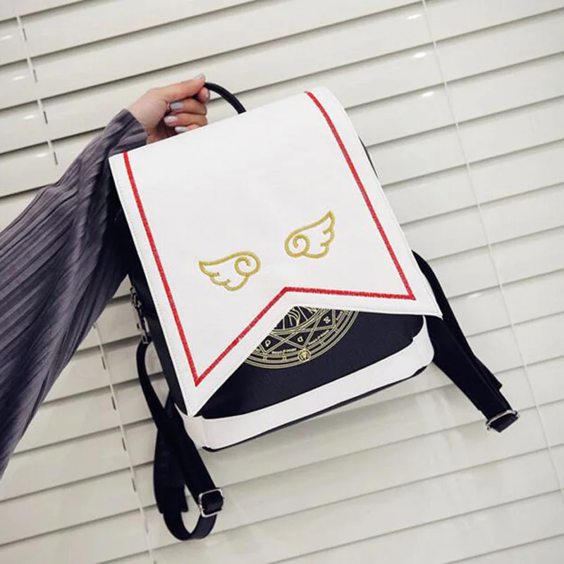 50 Geschenk Lolita Schulter Card Rucksack Captor Gilr Frauen Schule Teile Kinomoto los Tasche Magie Anime Sakura Zn7r4Zqz