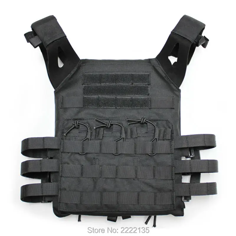 

Airsoft Tactical 1000D Molle JPC Tactical Vest Simplified Version Military Chest Protective Plate Carrier Vest Black