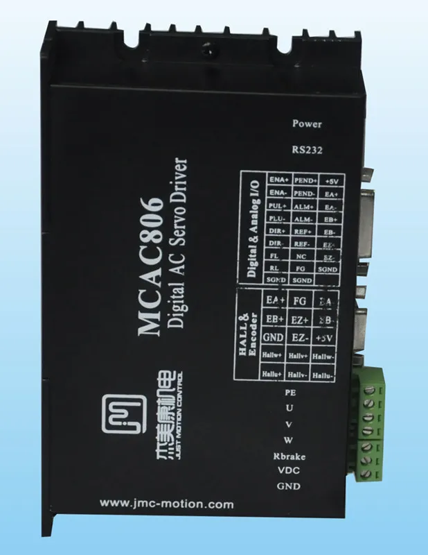 

80W-400W 36V-80VDC Full closed loop digital AC servo driver JMC MCAC806