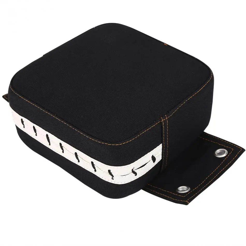 Canvas&Foam Wall Punching Pad Black Boxing Training Aid 20x20x10cm