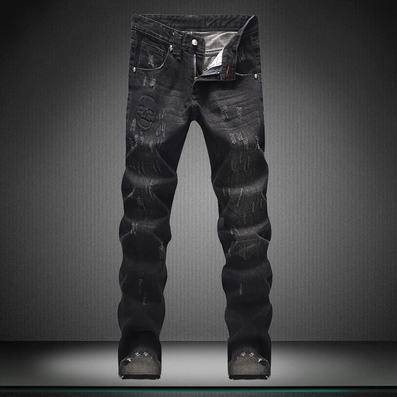 Small straight Black jeans men fear of god straight man pants High quality designer Brand men